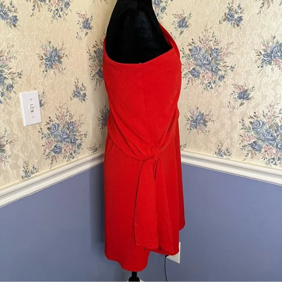 Gilli One Shoulder Classic Red Dress, Size S, NWT - Picture 5 of 10
